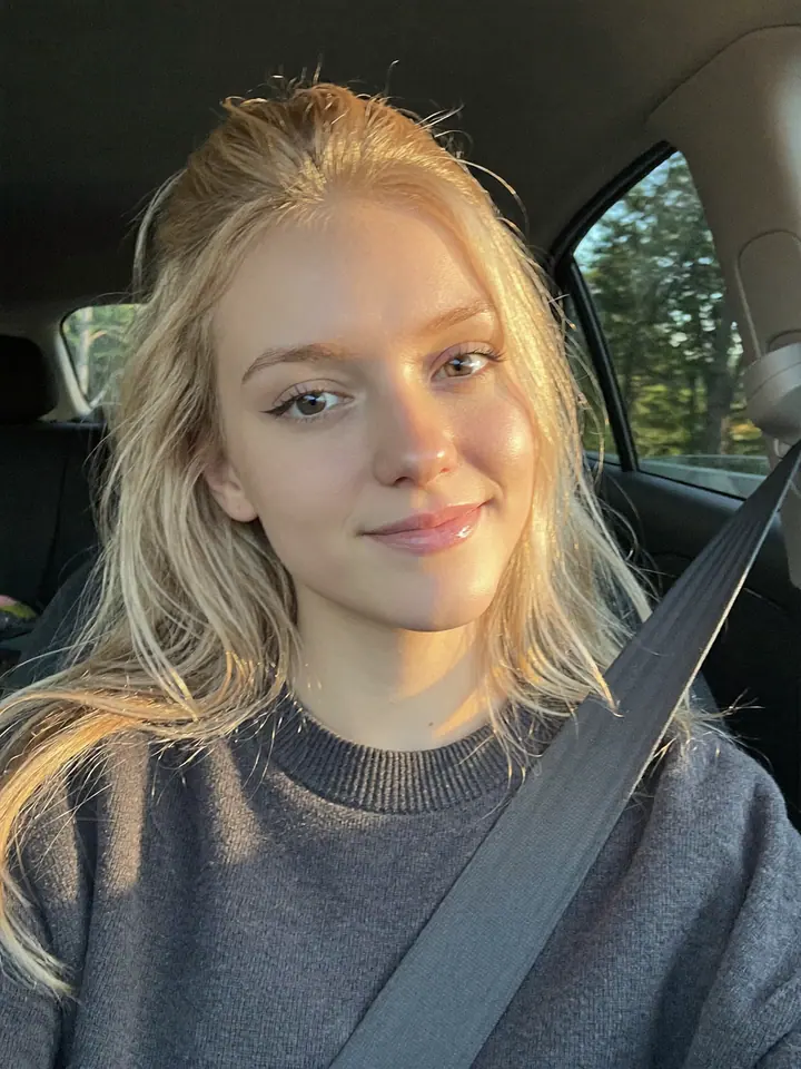 AI-generated passenger-seat golden hour preset example